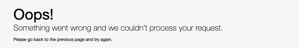 WHMCS “Oops” error page